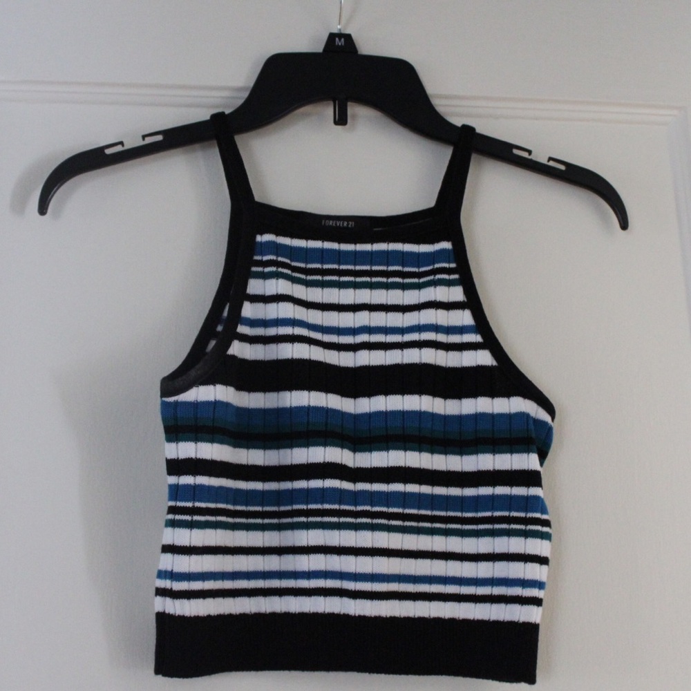 Forever 21 Striped Crop Top